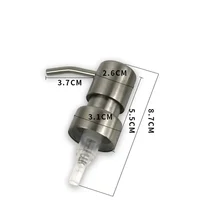 Stainless Steel Pump Head Soap Bottle Nozzle Pressure Pump Squeezer Dispenser Kitchen Bathroom Accessories Oyster Sauce Bottle 2