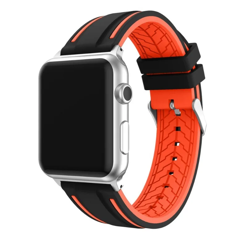 

Sports Silicone Bracelet For Apple Watch Band 45mm 41mm 42/38mm 40/44mm Smart For iWatch Series 7 6 SE 5 4 3 2 1 Men Women Strap