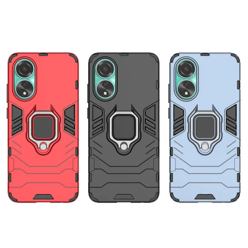 Per Oppo A78 4G Custodia Oppo A58 A78 4G 5G Global Cover Antiurto Armor Hard Pc Cover Posteriore Protettiva In Silicone Oppo A78 4G