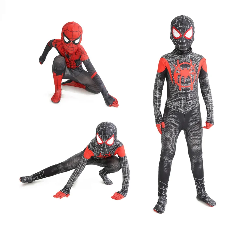 

5pcs Wholesale Spiderman Kids Adults Costume Set 12 Style Superhero Spiderman Halloween Cosplay Bodysuit for Boys and Girls