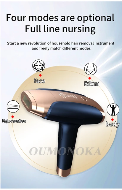 999999 フラッシュ 3-in-1 IPL レーザー脱毛器女性家庭用