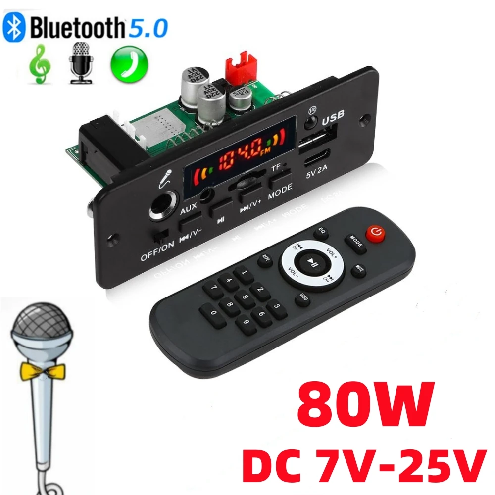Modulo Amplificatore Audio Bluetooth 5.0 Con Lettore USB, TF E Radio FM – Per Auto O Casa