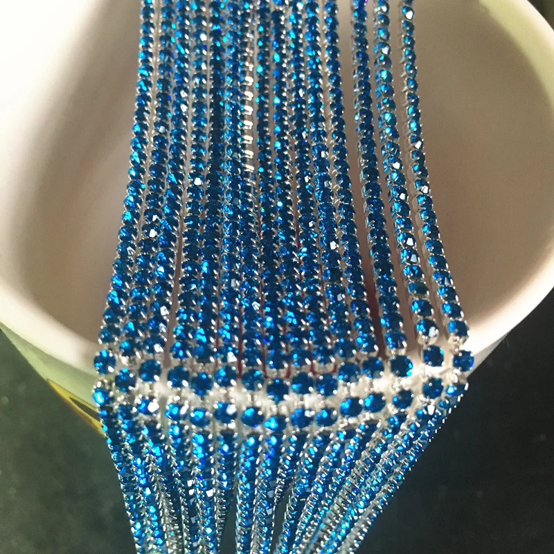 Elegant SS6 2mm Crystal Rhinestone Cup Chain for Jewelry and Fashion DIY Projects