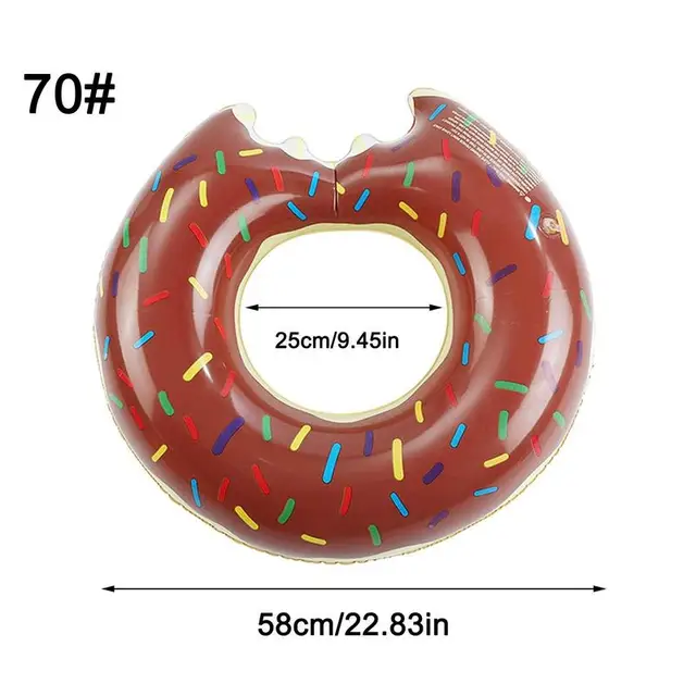 수상 활동을 위한 다재다능하고 안전한 휴대용 팽창식 도넛 수영 링