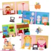 Montessori Quiet Books for Toddlers, Soft Activity Busy Book,Felt Cloth Book,Sensory Travel Toy with Learning Activities 3