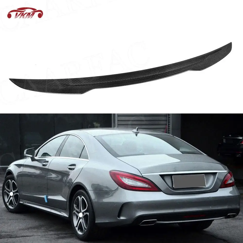 

Dry Carbon Fiber Car Spoiler for Mercedes Benz W218 CLS350 CLS500 CLS550 CLS63 2012-2017 Rear Spoiler Trunk Duck Lid Wing