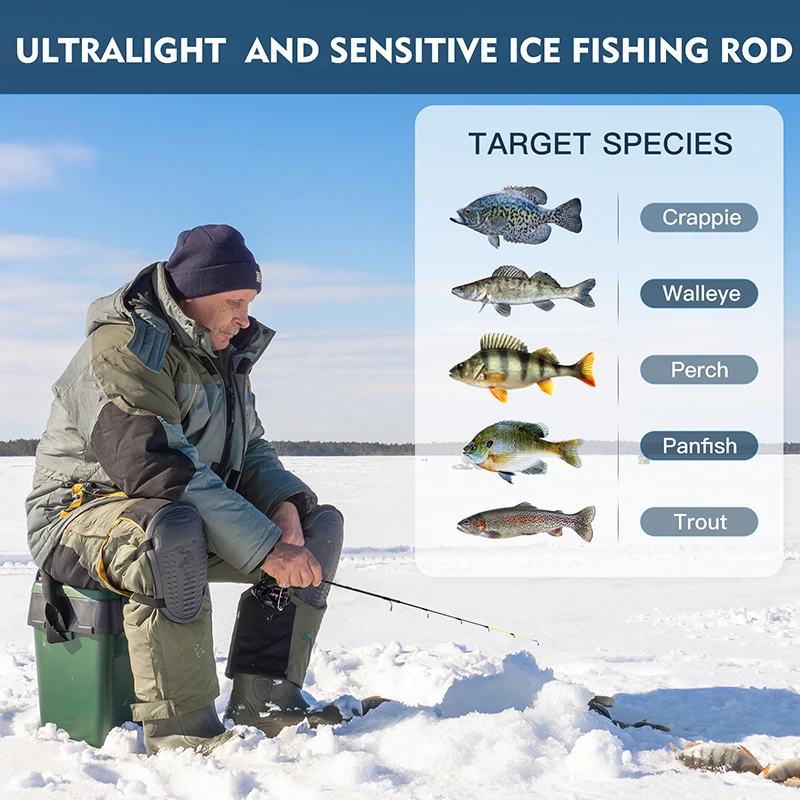 Ocean Fishing Rod And Reel Combo Goture Two Tip Ice Fishing Rod