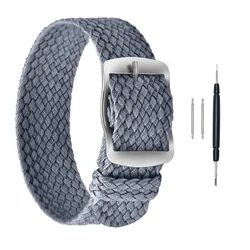 Premium Nylon Watch Strap by Over - Beleni - Durable and Stylish Replacement Band - 18mm (Gray)