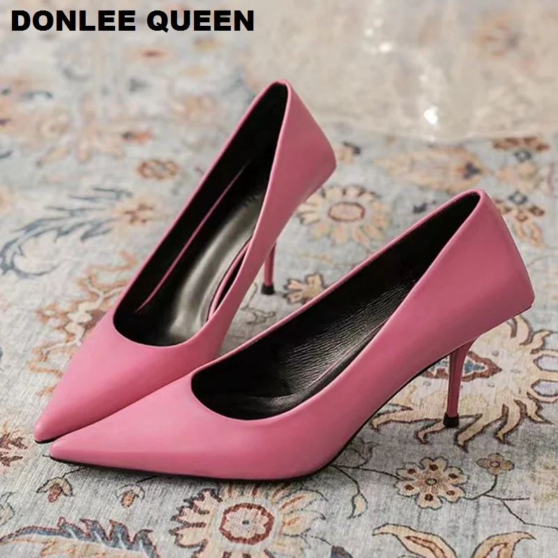 New Fashion Pointed Toe Thin High Heel Shoes Women Elegant Pumps