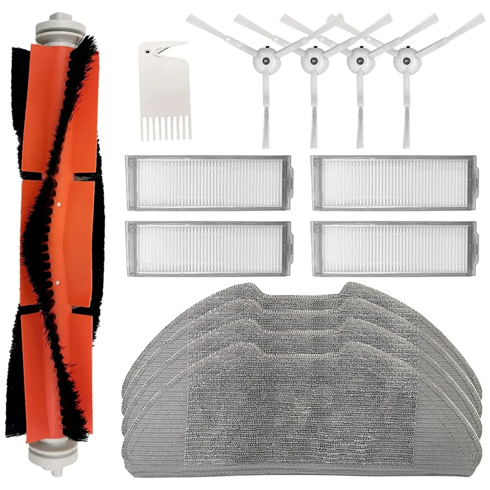 

For Xiaomi Mi Robot Vacuum Mop 2 Pro Robot Vacuum Accessories Set, Main Brush, Cleaning Cloths, Hepa Filter, Side Brush