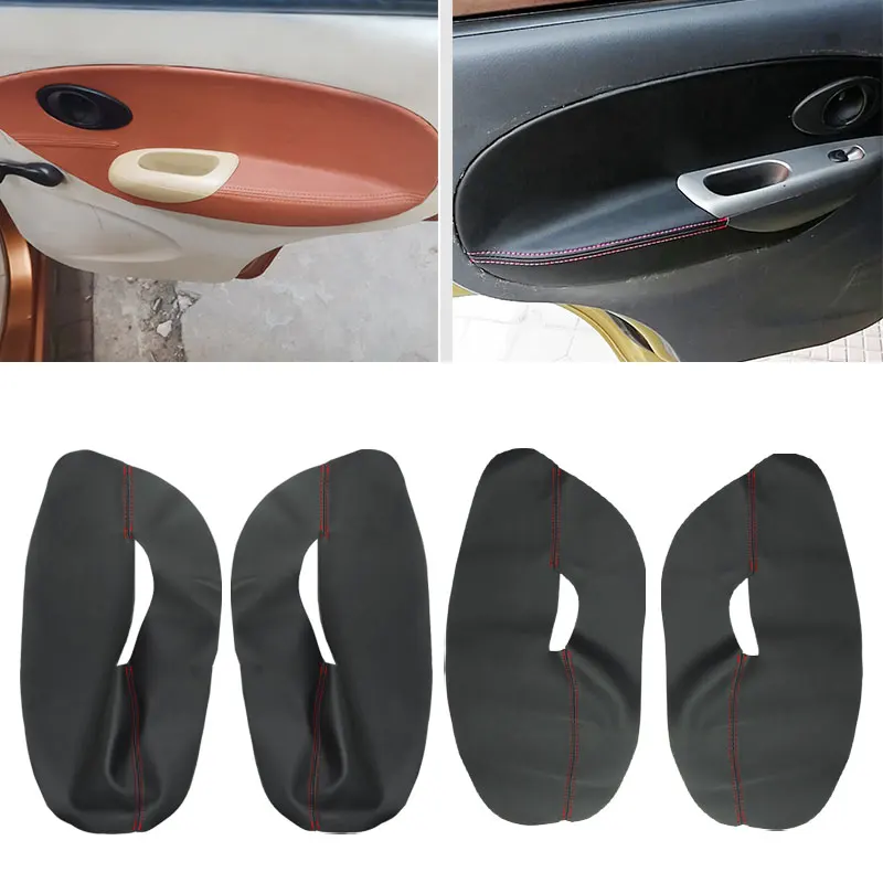 

Soft Leather Armrest Cover For Chevrolet Spark Chery QQ3 2004 2005 2006 07 08 09 10 11 2012 Car Door Panel Armrest Cover Trim