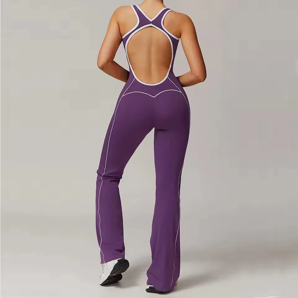 Women One-Piece Yoga Suit Training Gym Set Sportswear Sports Suit Fitness Stretch Push Up Training