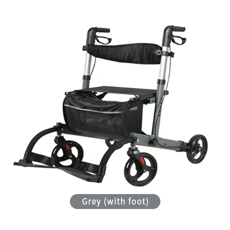 Junlaole Portable Folding Walker & Rollator Hot Sale Rehabilitation Walk Aids for Elders Top Seller