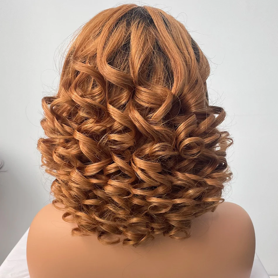 

Волнистые малайзийские волосы DreamDiana 10 А, волнистые передние парики на сетке, плотность 180, 16 дюймов, Омбре, коричневый Боб, весенние парики 13X4 HD на сетке спереди