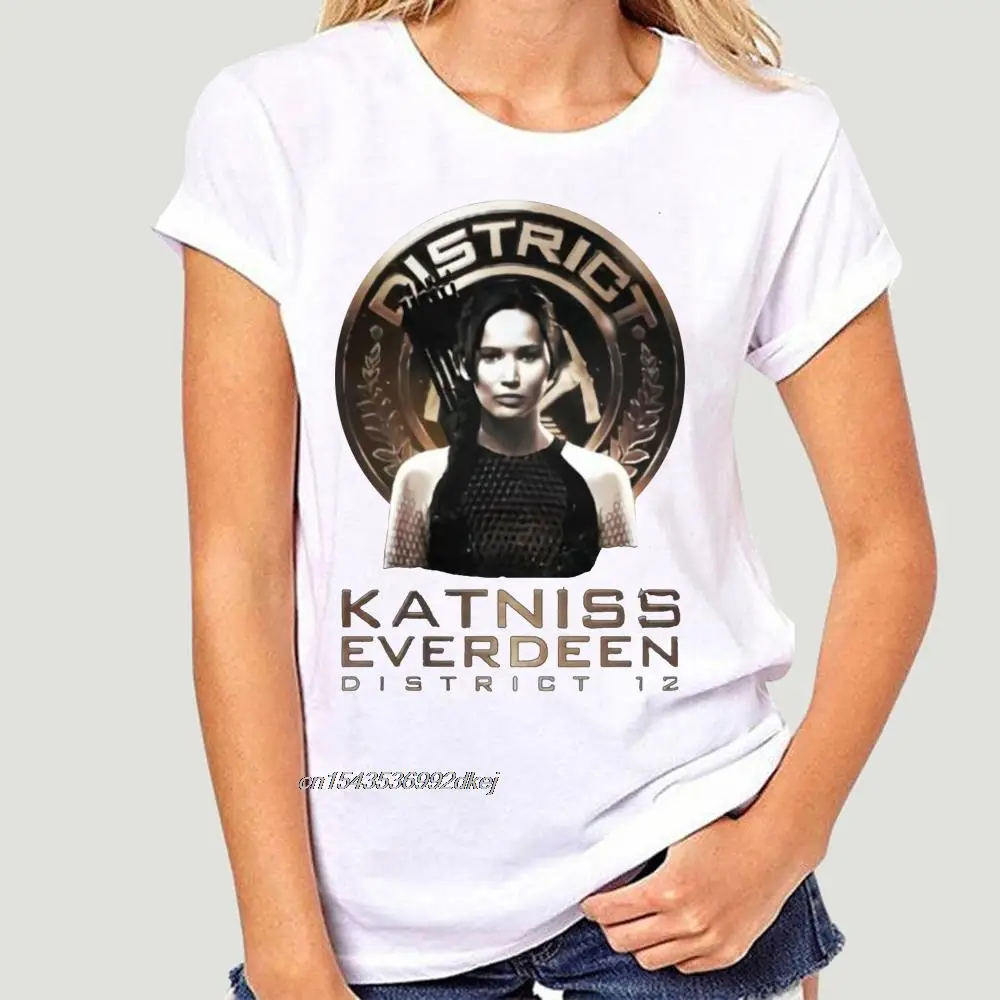 

The Hunger Games 2 Catching Fire Katniss District 12 Seal Juniors Black T-Shirt 1960A