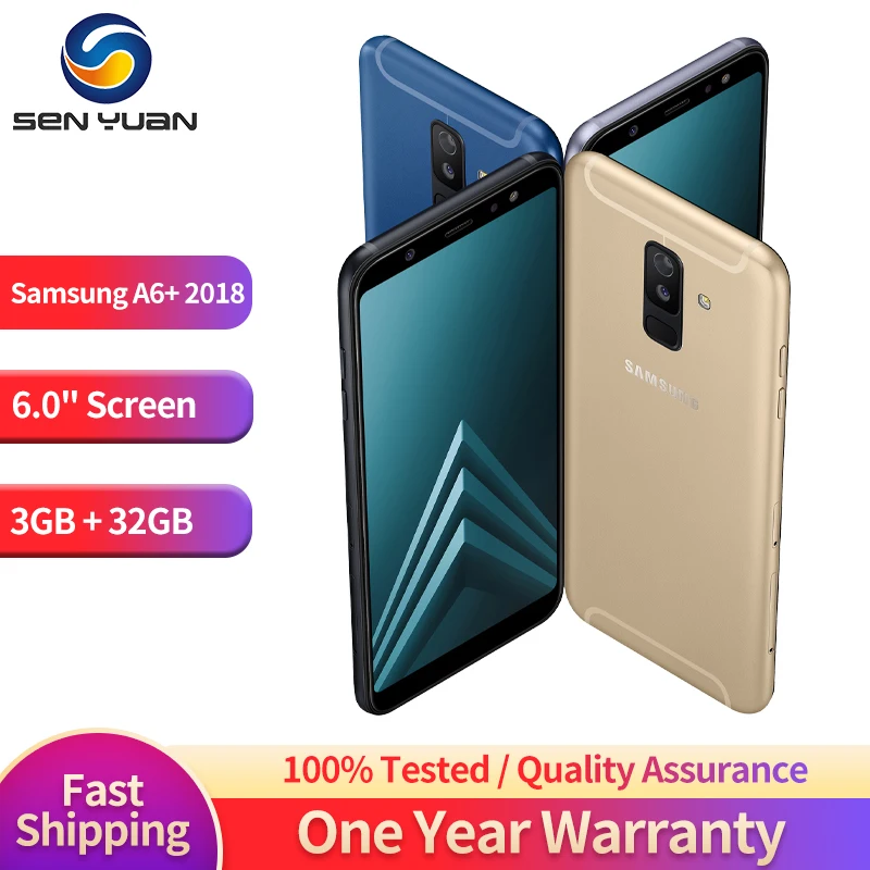 

Samsung Galaxy A6 + смартфон, экран 2018 дюйма, 3 ГБ + 32 ГБ