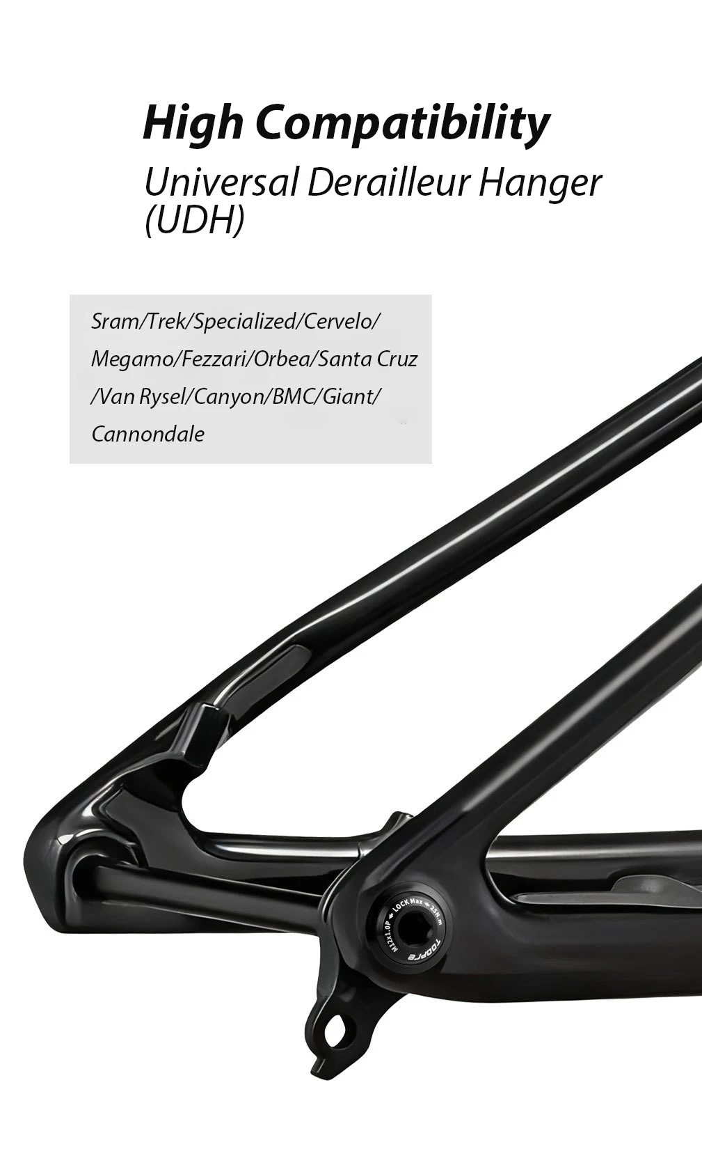 Fahrrad UDH Universal Schaltauge 1,0P und 1,5P Steckachse Hinterrahmen Haken für Sram/Cannondale – Detail 6