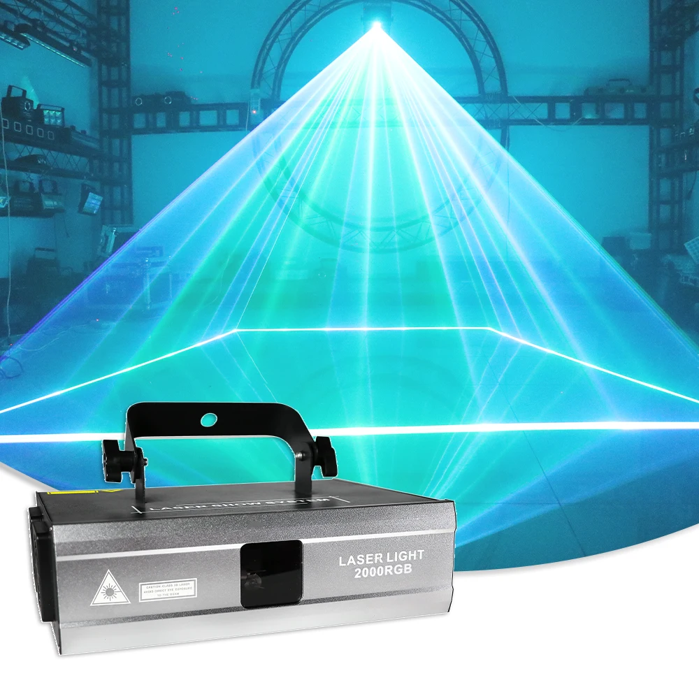 ILDA 3D Scan 6W Laser Light RGB Animation Beam Rainbow DMX