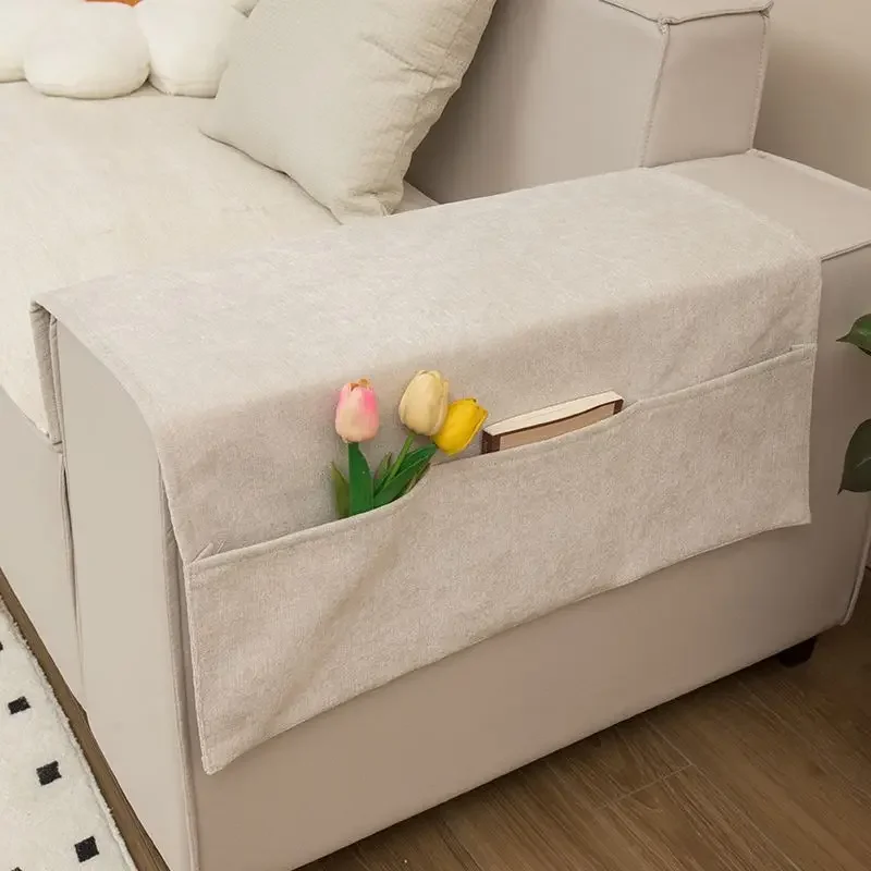 Sofa Armrest Organizer Pouch Sofa Cover Side Pockets For Storage Home Hanging Organizer Magazine Books Snacks Remote Control 4