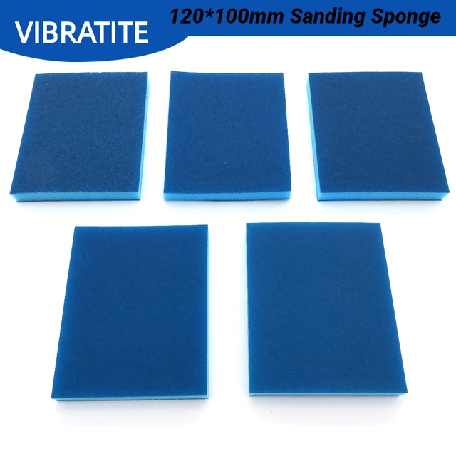 1/2/5 Pcs Sponge Sanding Block Variety Grit Wet Dry Sandpaper