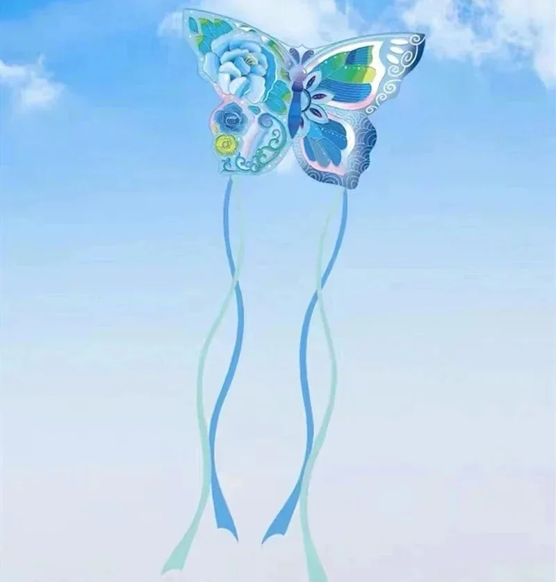 Free Shipping butterfly kites flying for children kites string line weifang kites factory fishing line child game inflatable toy 6