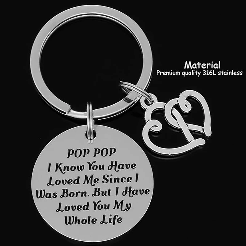 Keychain - Humorous Grandpa Gift and Keepsake Jewelry