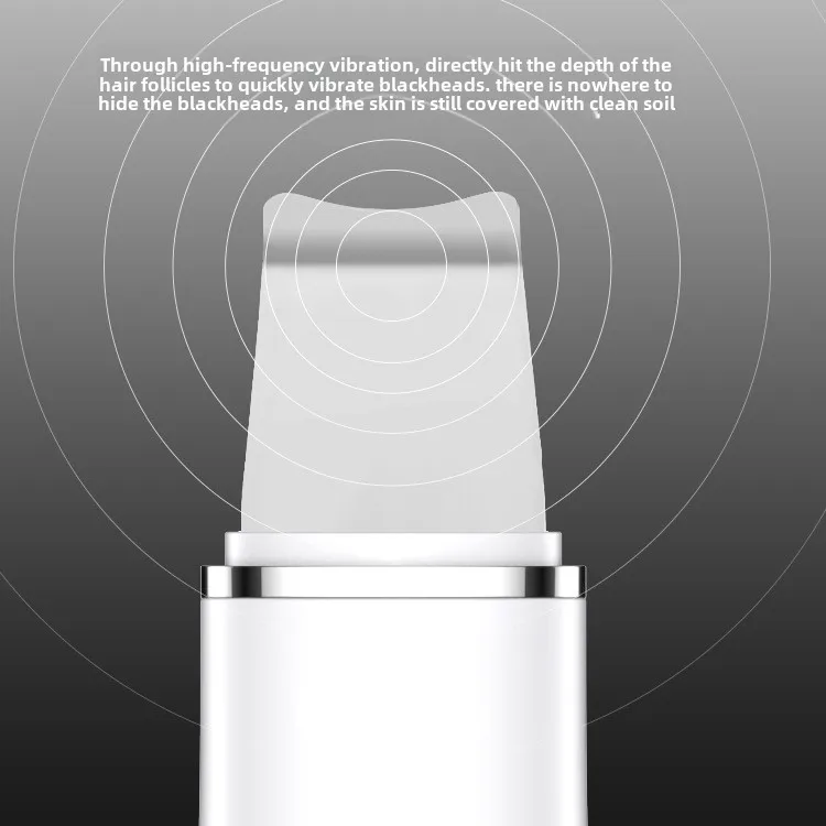 Ultrasonic Skin Scrubber Peeling Blackhead Remover Deep Face Cleaning Ultrasonic Ion Acne Pore Cleaner Facial Shovel Scrubber