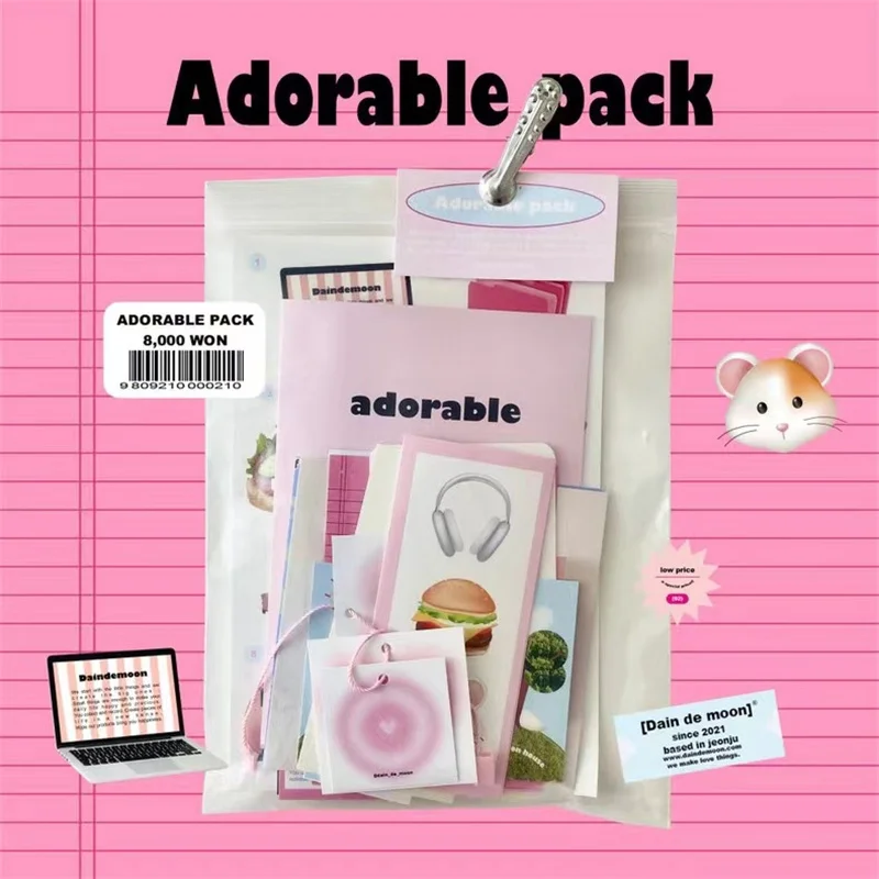 

Korean INS Adorable Pack Stickers Card Handbook Decorative Aesthetic Craft Art Supplies Students Stationery Gifts DIY Material