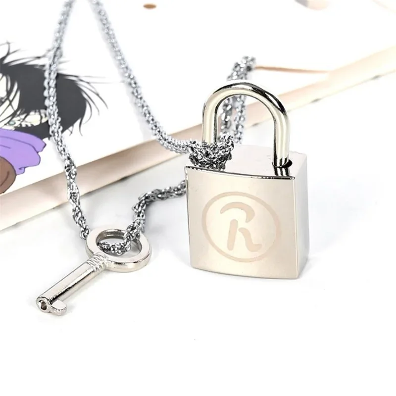 

Anime Oosaki NANA Honjo Ren Lock Key Lovers' Pendant Necklace Ai Yazawa Cosplay Prop Jewelry