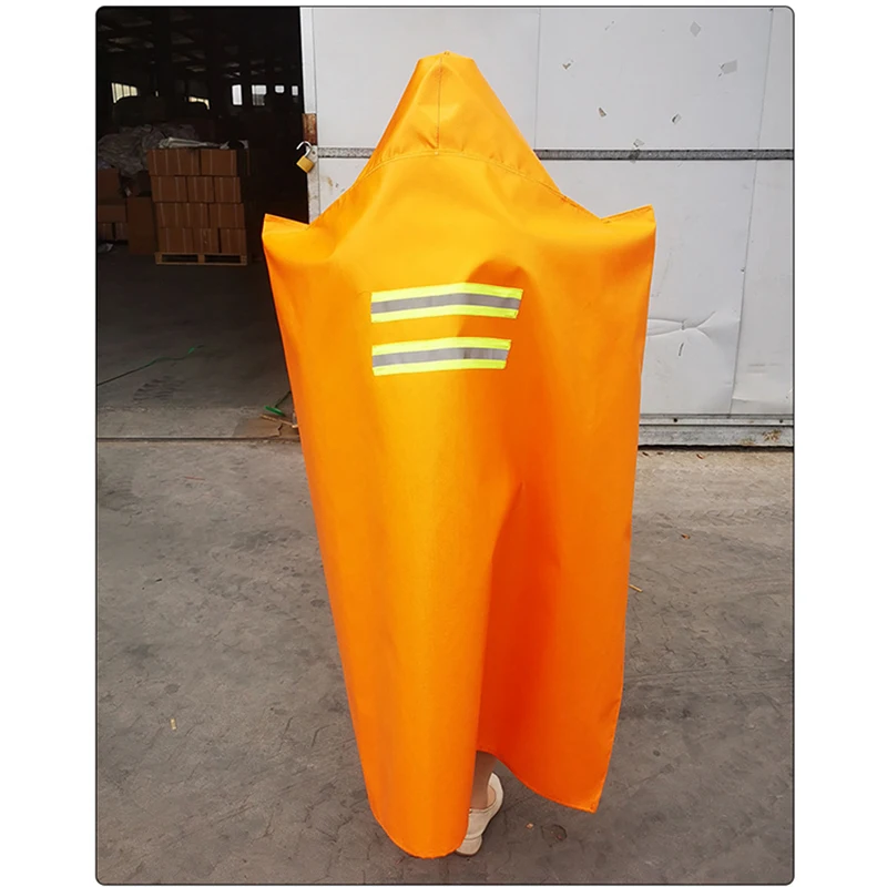 1pc Fire Escape Cloak Fireproof Clothing Silicone Coating Glass Fiber Home Fire Certification Flame Retardant Fire Mask