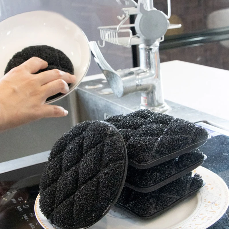 

3Pcs Double-sided Cleaning Sponge Magic Wipe Dishwashing Imitation Loofah Pot Cleaning Cloth Multi-use Kitchen Cleaning Supplies