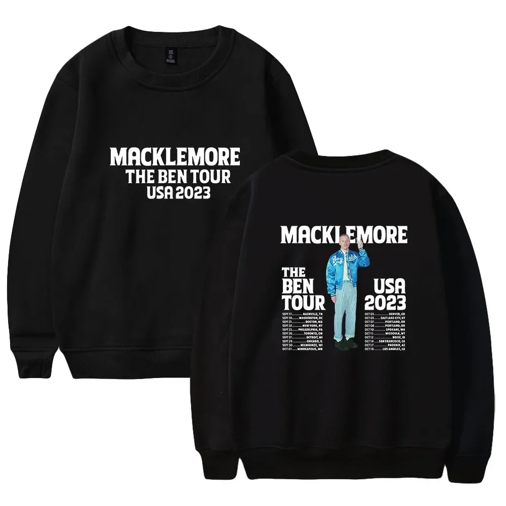 

New Macklemore The Ben Tour 2023 Merch World Tour Clothes Women Men Print Casual HipHop Long Sleeve Top