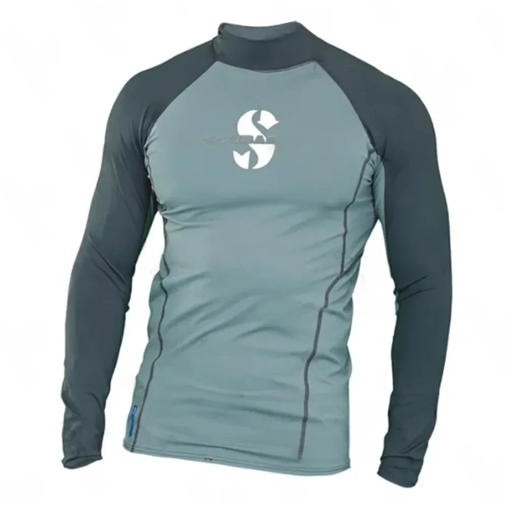 thumbnail image 3 of Traje de baño de manga larga para hombre, anti-UV, para deportes al aire libre, playa, buceo, surf, ropa con protección solar, ropa en stock, 3 of 5