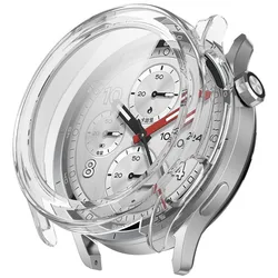 Enhanced Protective Case with Tempered Glass for Xiaomi Watch S5 (Transparent)