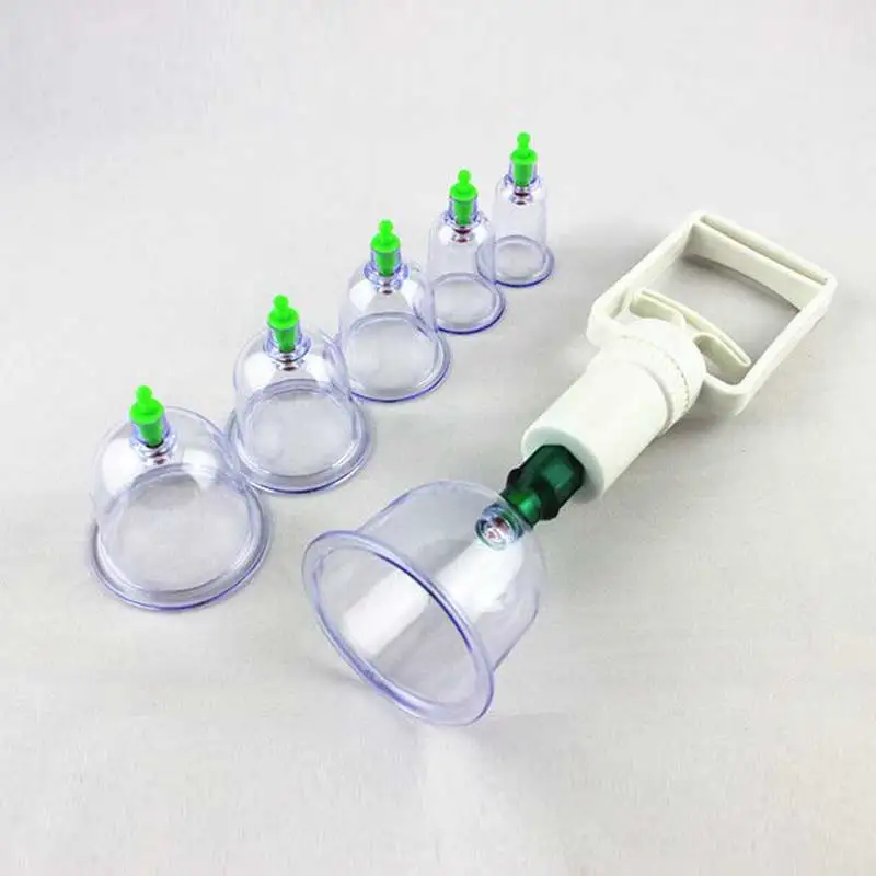 6pcs Medical Vacuum Cupping,Chinese Massage Cupping Therapy Kits with Suction Pump,Vacuum Suction Cups for Muscle Soreness 5