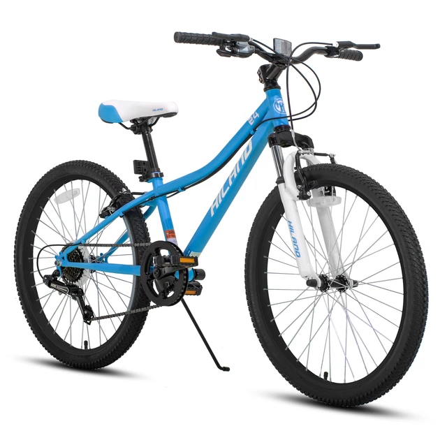 Bicicleta de Montaña de 24 pulgadas para niños, juego de ruedas con marco  de aleación de magnesio, 7 velocidades, freno de disco doble para carreras  de 8/10/15 años - AliExpress