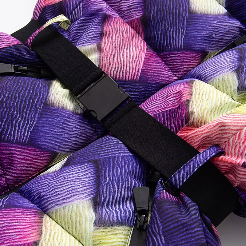 2025 Women Winter Jacket Zipper Hooded Short Parka Coat Chic Fashion Down Cotton High Street Casual Jackets Skiwear Outerwear