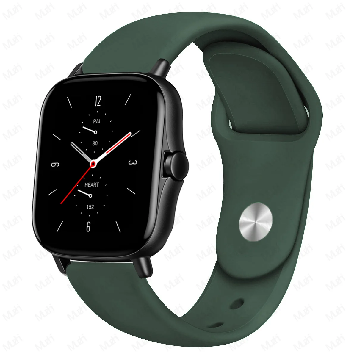 Versatile Silicone Sport Wristband - 20mm/22mm Adjustable Strap