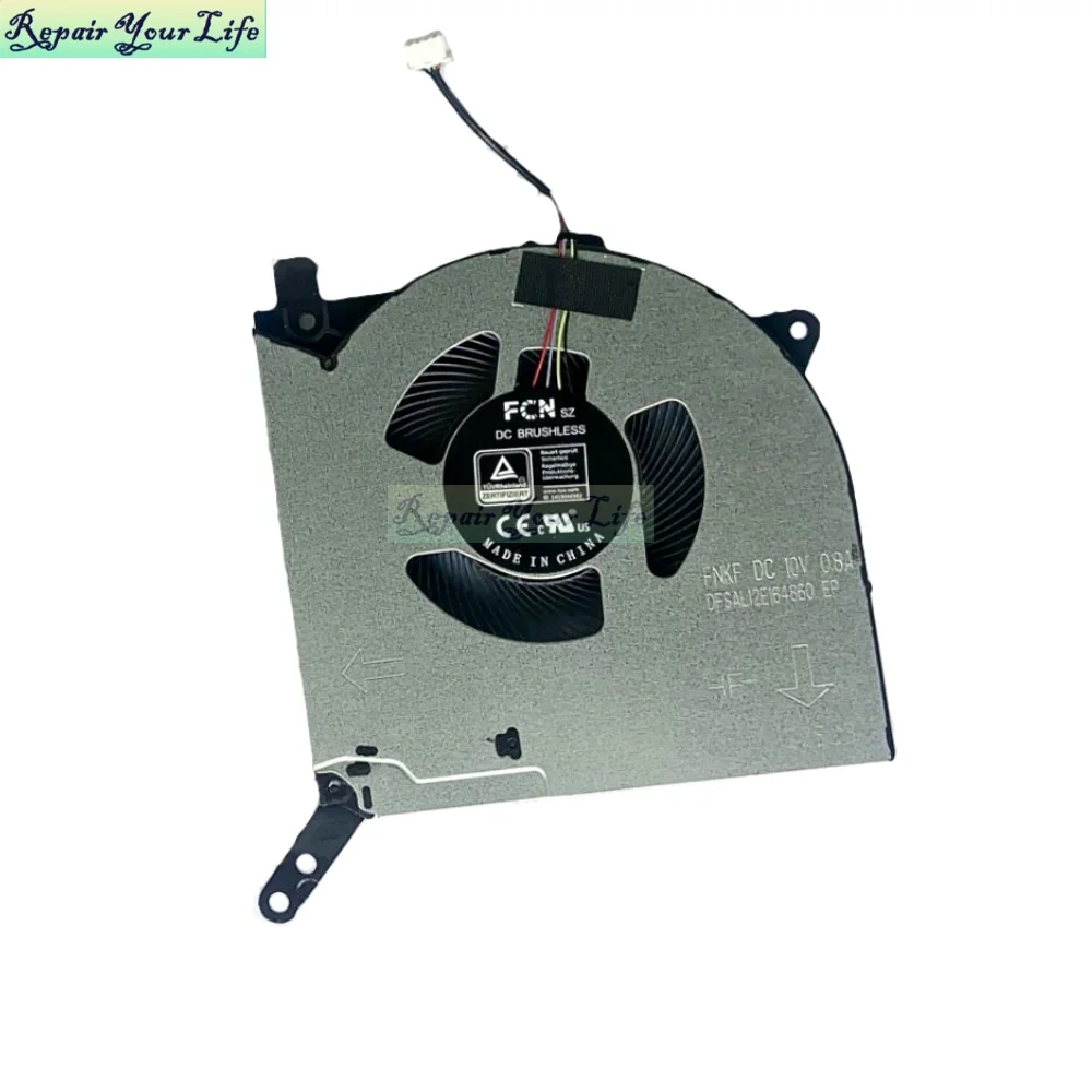 Ventilador de Refrigeração Portátil para Lenovo Legion Pro Ventilador Refrigerador Cpu Dc10v Fnkf Fnkd 5h40s20281 5h40s20278 Y560p 16ach6h 82jq 2023 - Imagem 2