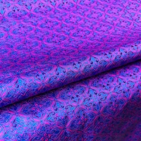 High Quality Damask Silk Satin Brocade Jacquard Fabric Edging Grid Costume Upholstery Adornment Cloth DIY Handcraft Sew Supplies 3