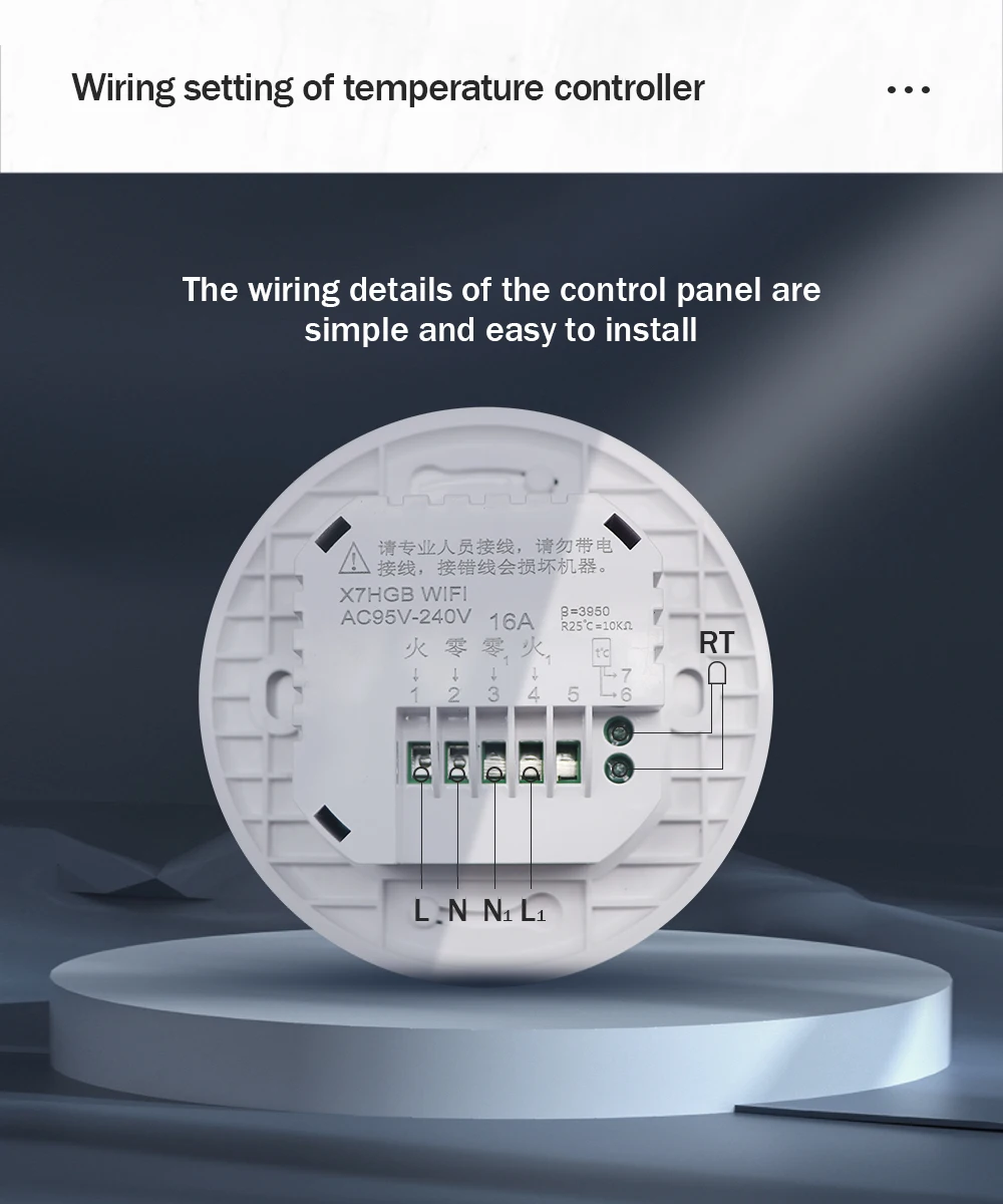 WiFi Smart Thermostat Temperature Controller Electric Floor Heating TRV  Water Gas Boiler Remote Control ByTuya Alexa Google Home - AliExpress