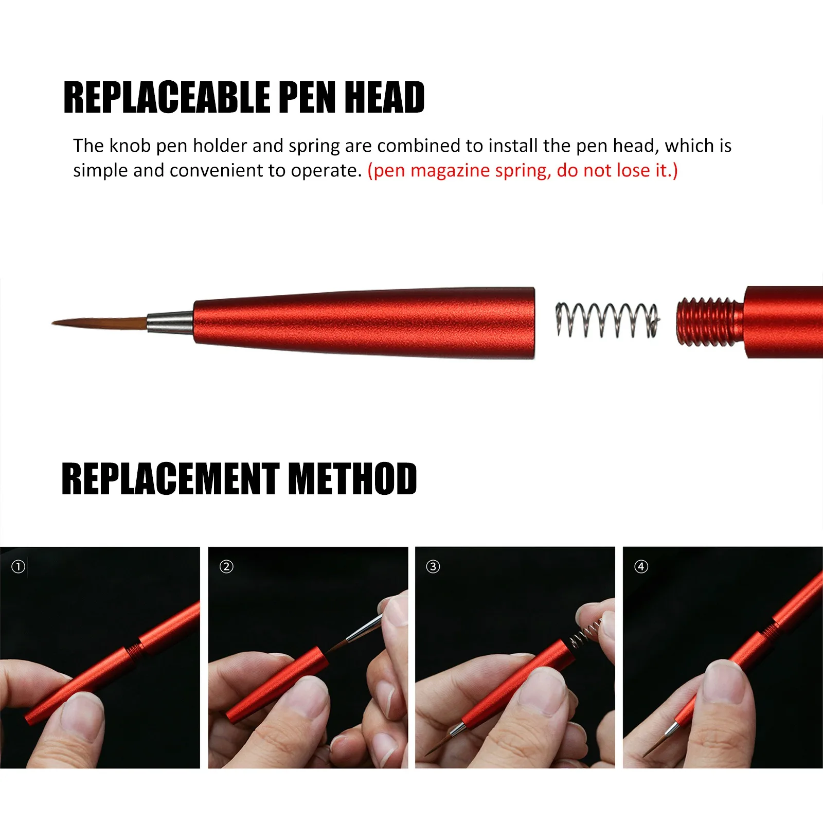 Model Tools DSPIAE AT-FB Pen AT-FBRD AT-FBBK Hold PBT-2/0 PBT-3/0 PBT-4/0 PBT-5/0 Pen Head Aluminium Alloy model DIY tools for hobby