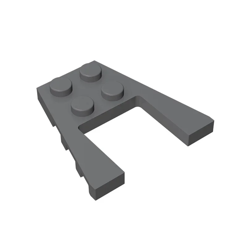 MOC 10PCS DIY 하이테크 43719 웨지 4X4 플레이트 보드 브릭 매력적인 클래식 적응형 블록 장난감 성인 소년 선물