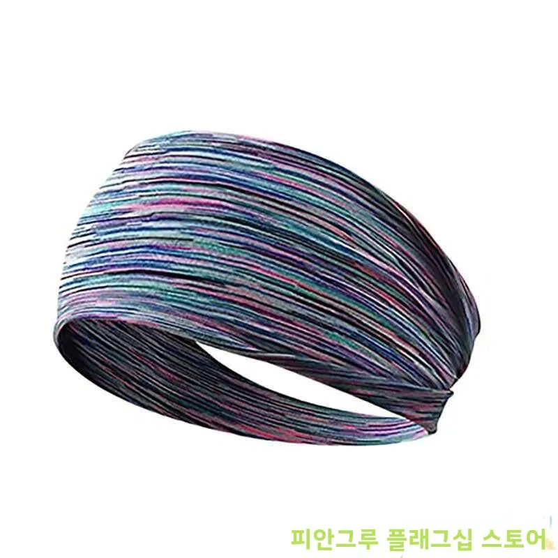 피트니스 스포츠 헤드밴드 남성용 와이드 엣지 헤어 타이 통기성 여름 요가 러닝 농구 땀 흡수 스웨트밴드