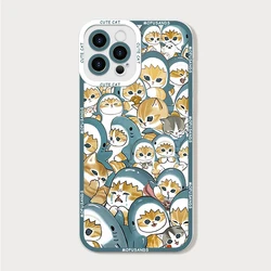 Cute Cartoon Shark Cat Phone Case - iPhone 14 Plus (CXS - K1141T7)