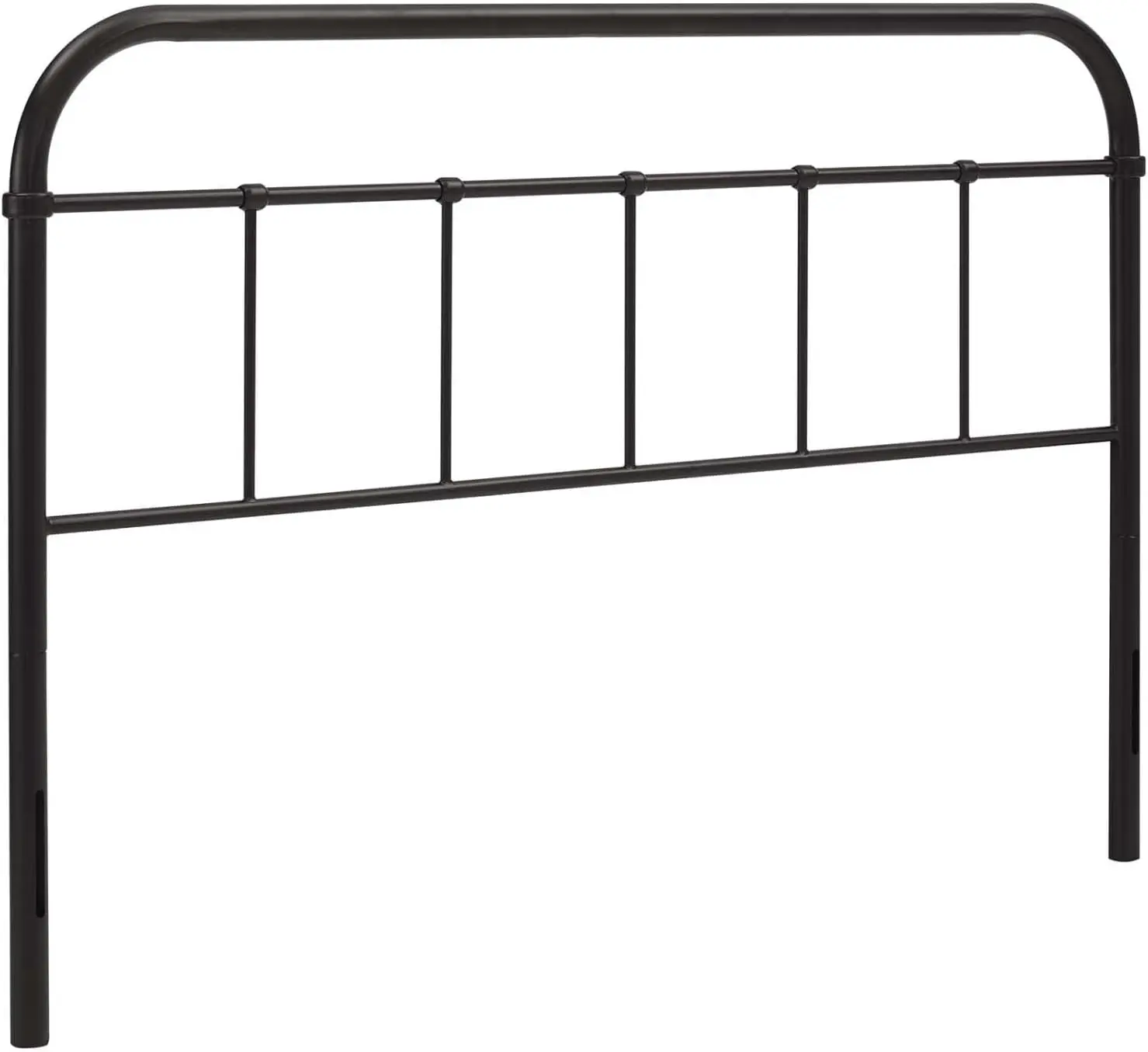 

Modway Serena Rustic Farmhouse Style Steel Metal Queen Headboard Size in Brown,