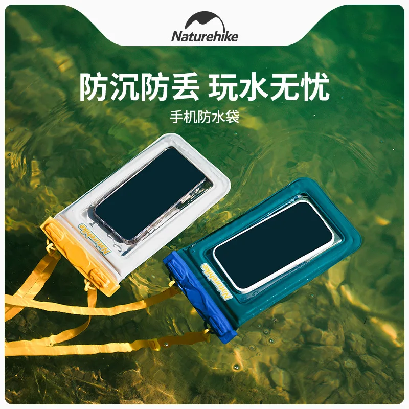 Waterproof Dry Bag Naturehike-Waterproof Cellphone Bag TPU Waterproof Swimming Phone Set Touch Screen Sealed Diving Mobile Phone Shell
