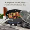 Stainless Steel Handle, Pots and Pans Set Non Stick, Kitchen Induction 6