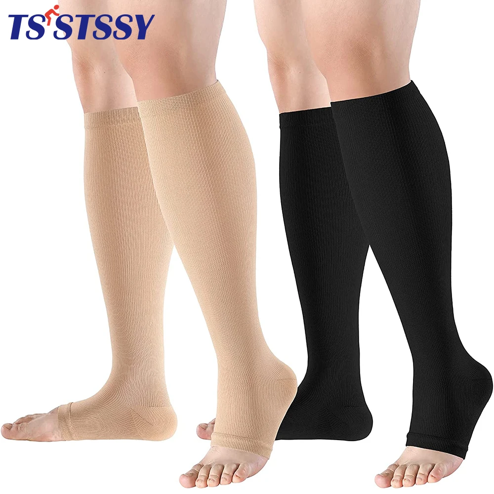 

1Pair Compression Stockings Socks 20-30Mmhg Knee High Men Women Running Sports Sock for Marathon Cycling Football Varicose Veins