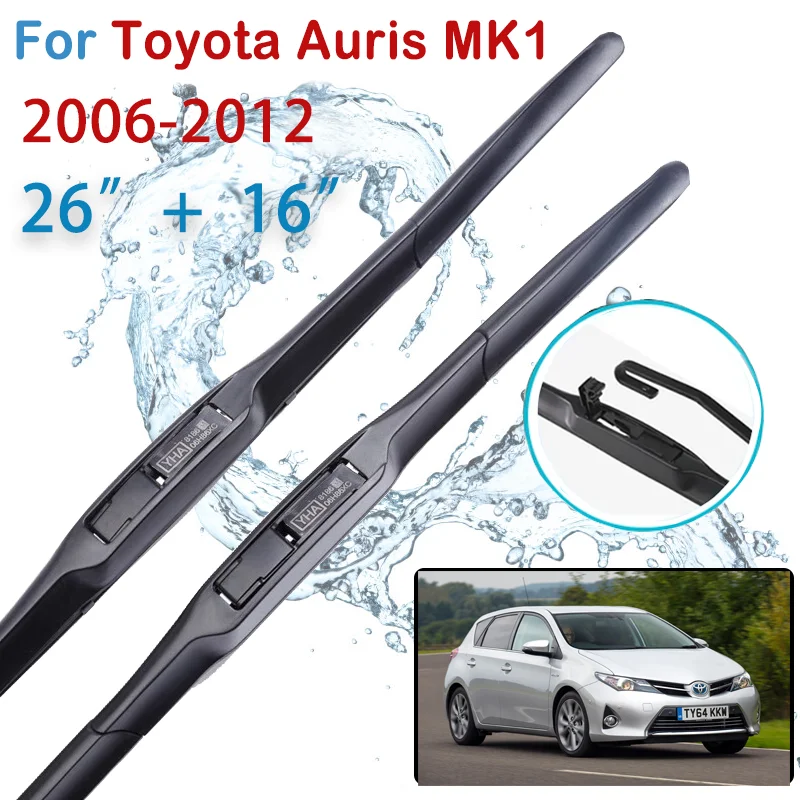 2pcsForToyotaAuris20062018FrontWindshieldWiperBlades20072008